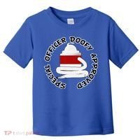 Funny Halloween Officer Doofy Costume Halloween Gift Toddler T-Shirt thumb 0