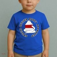Funny Halloween Officer Doofy Costume Halloween Gift Toddler T-Shirt thumb 2