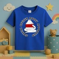 Funny Halloween Officer Doofy Costume Halloween Gift Toddler T-Shirt thumb 3