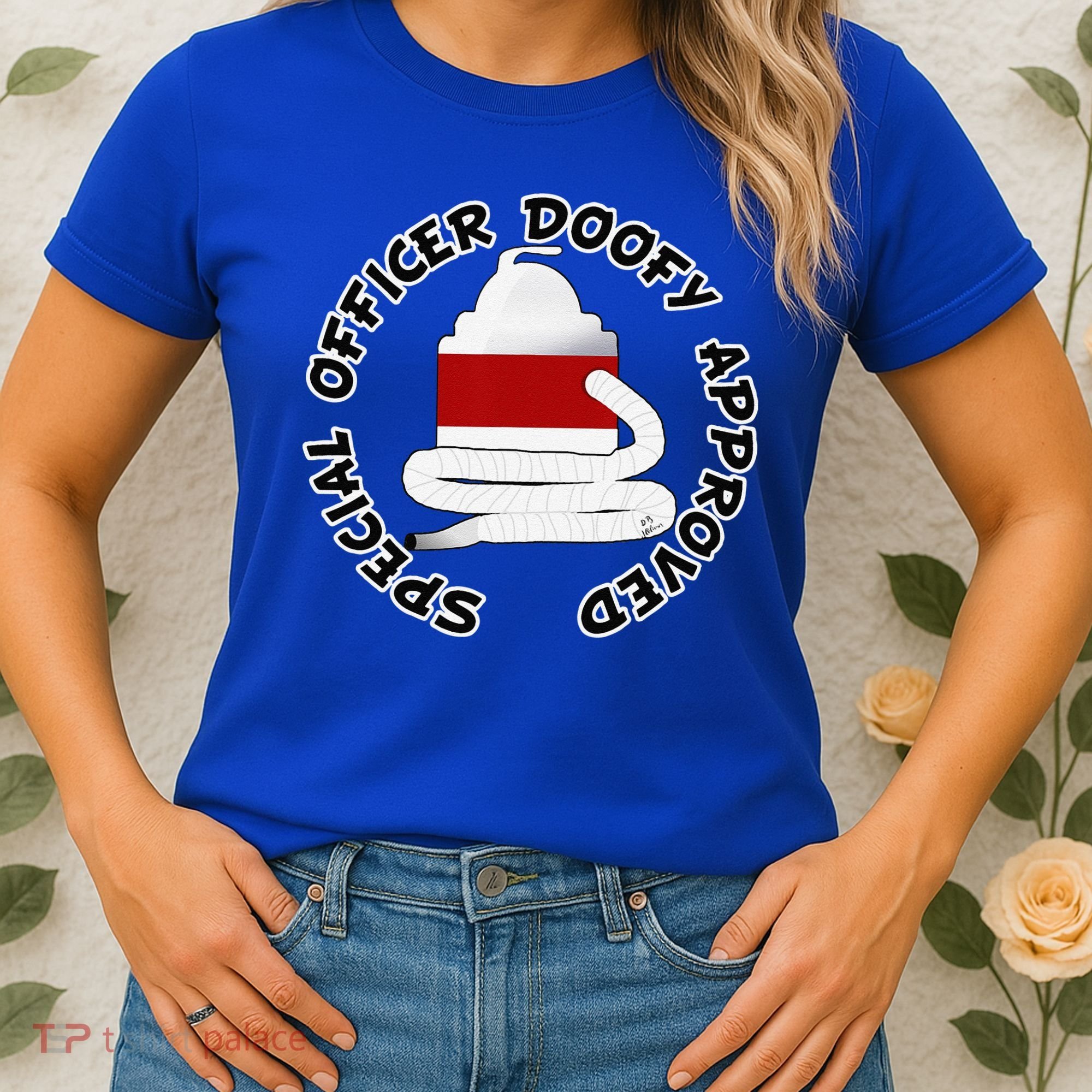 Funny Halloween Officer Doofy Costume Halloween Gift Women's T-Shirt