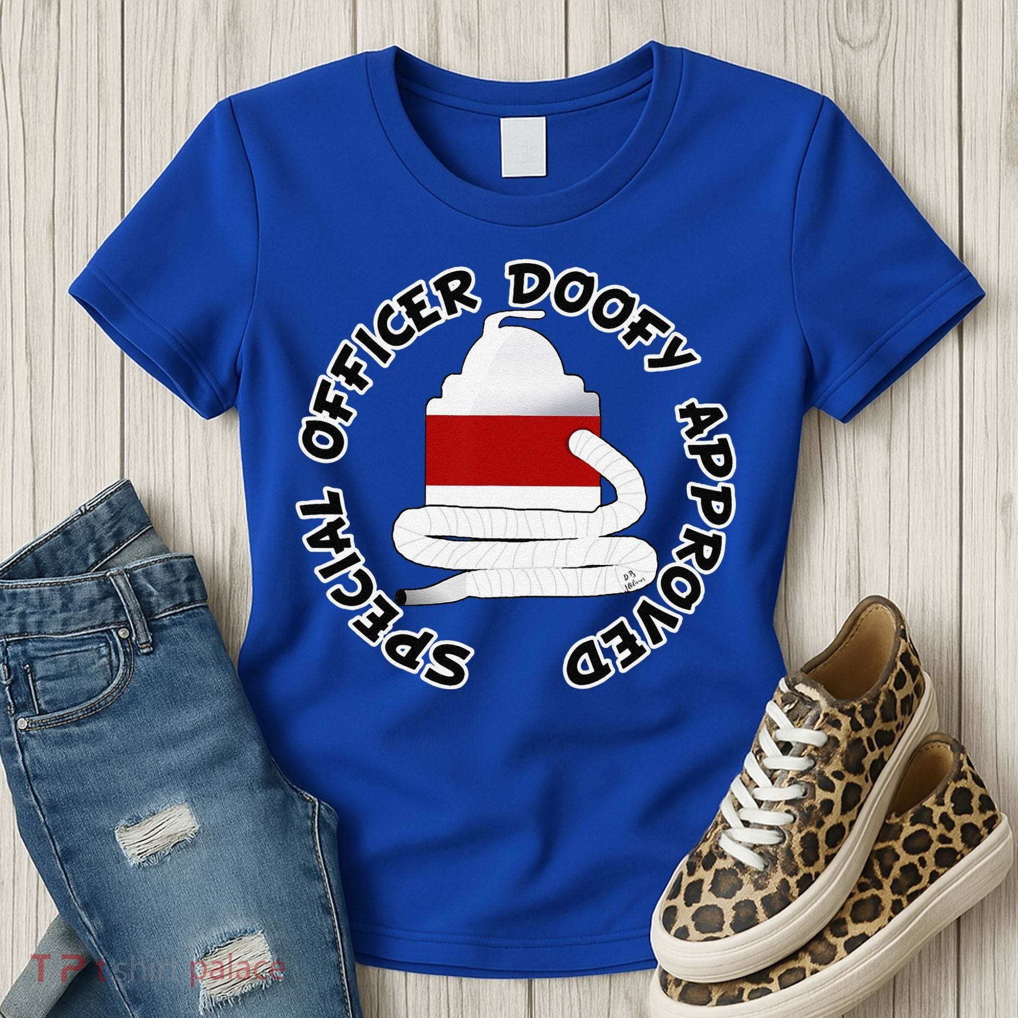Funny Halloween Officer Doofy Costume Halloween Gift Women's T-Shirt