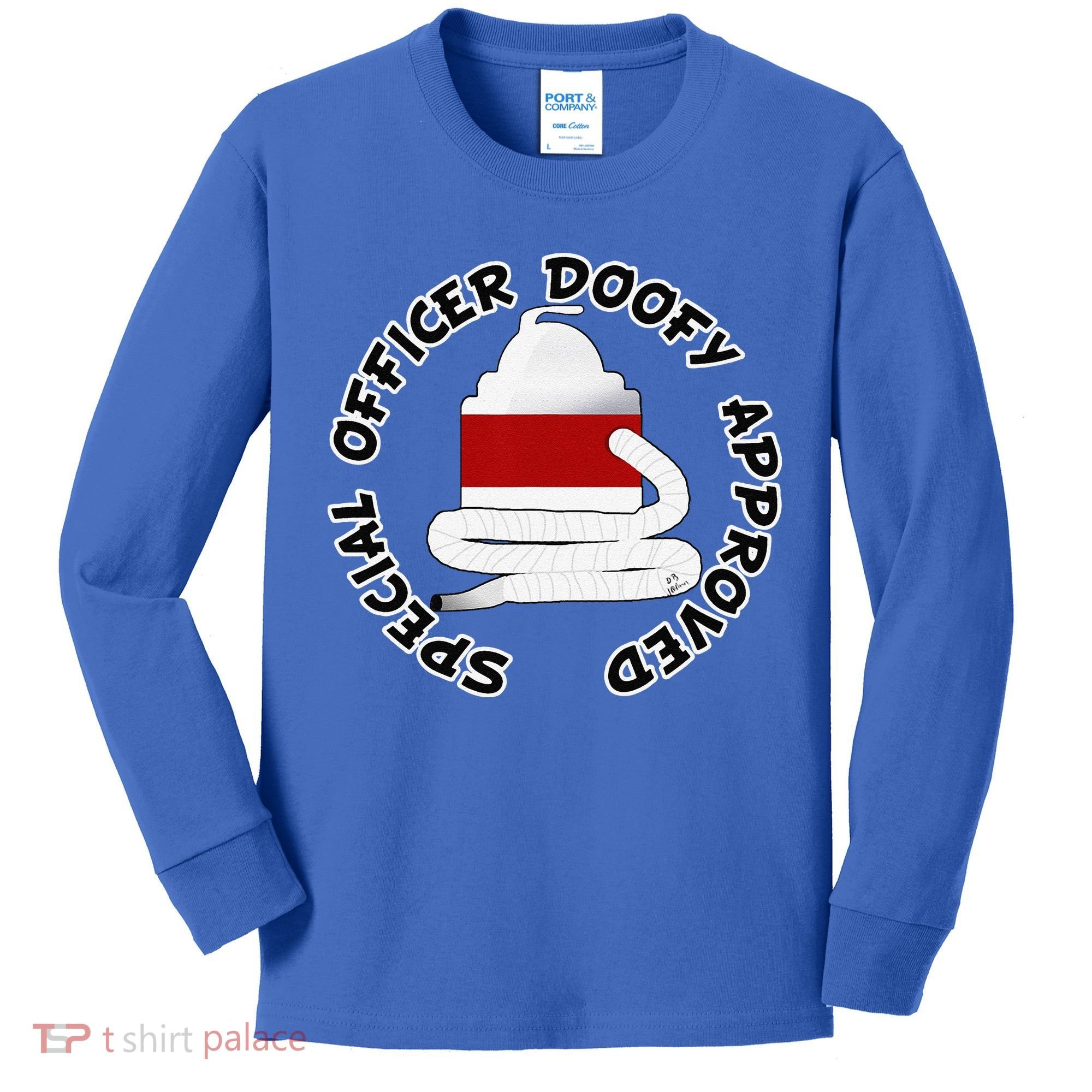Funny Halloween Officer Doofy Costume Halloween Gift Kids Long Sleeve Shirt