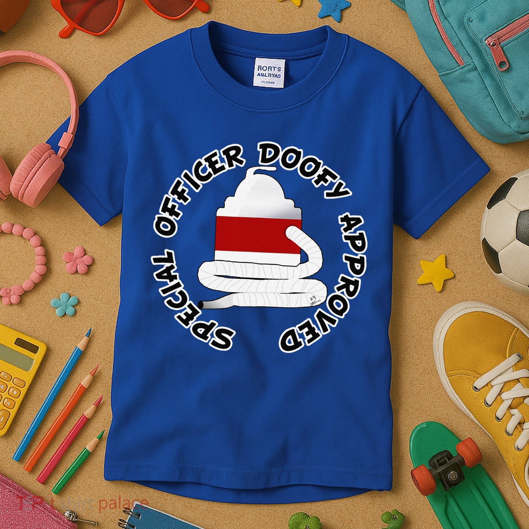 Funny Halloween Officer Doofy Costume Halloween Gift Kids T-Shirt