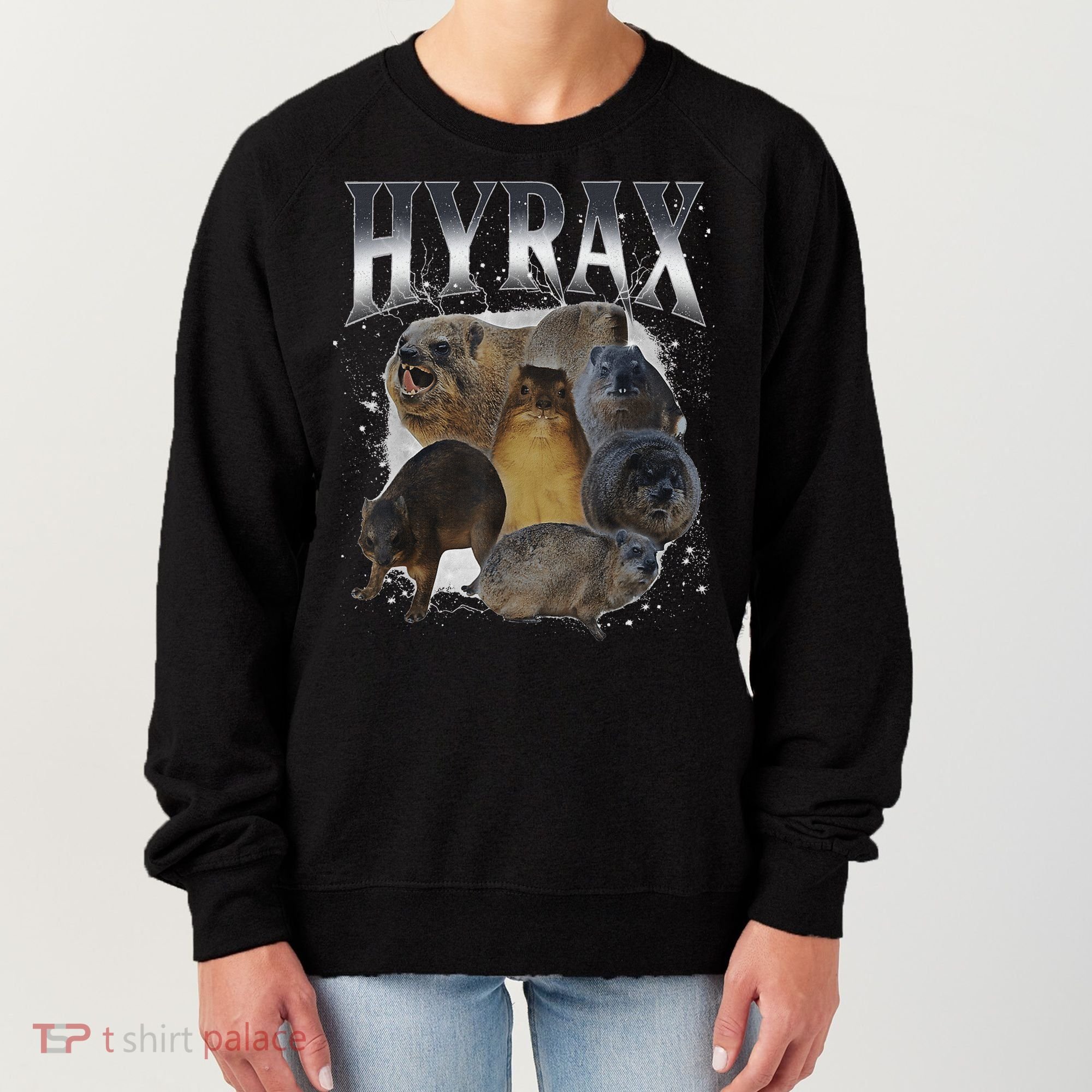 Funny Hyrax Oddly Specific Meme Animal Women's Sweatshirt