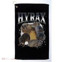 Funny Hyrax Oddly Specific Meme Animal Golf Towel thumb 0