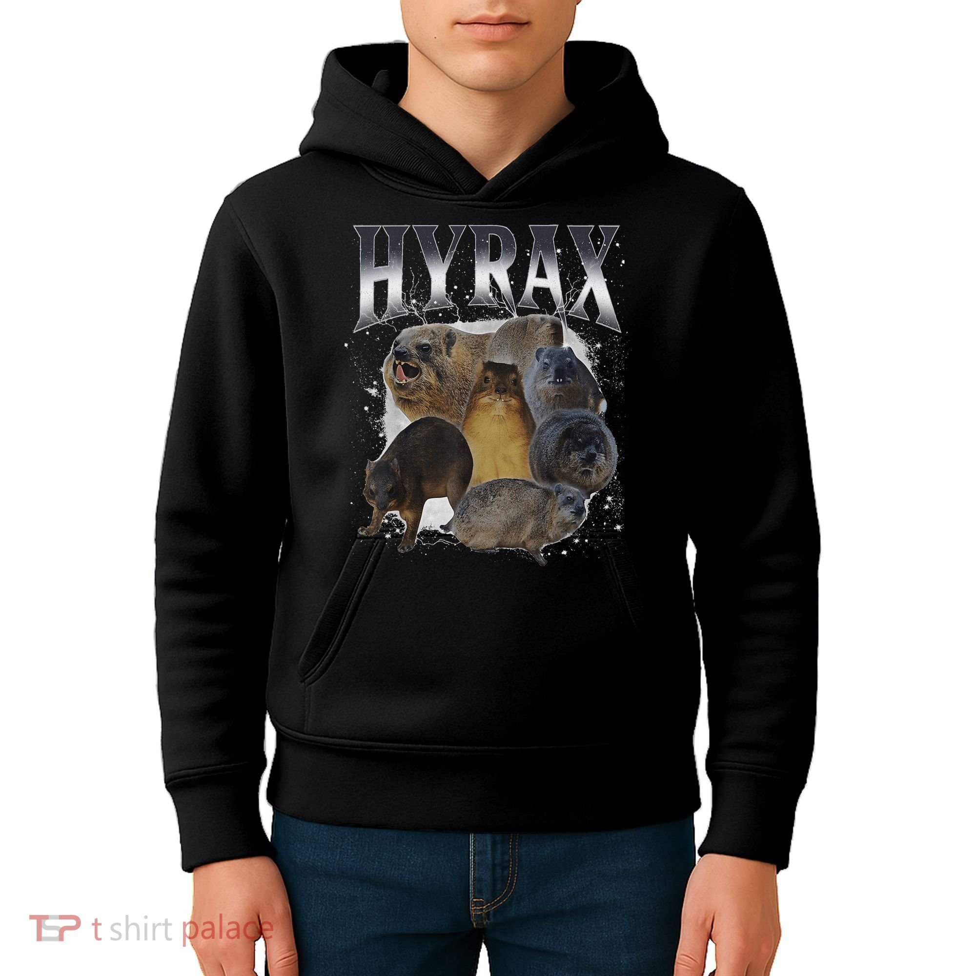 Funny Hyrax Oddly Specific Meme Animal Kids Hoodie