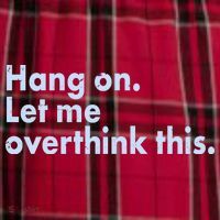 Funny Hang On Let Me Overthink This Men's Flannel Plaid Pajama Pants thumb 2