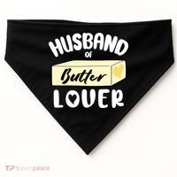 Funny Husband Of Butter Lover Matching Group USA-Made Doggie Bandana thumb 0