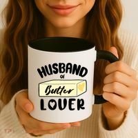 Funny Husband Of Butter Lover Matching Group Coffee Mug thumb 3