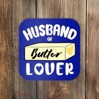 Funny Husband Of Butter Lover Matching Group Coaster thumb 0