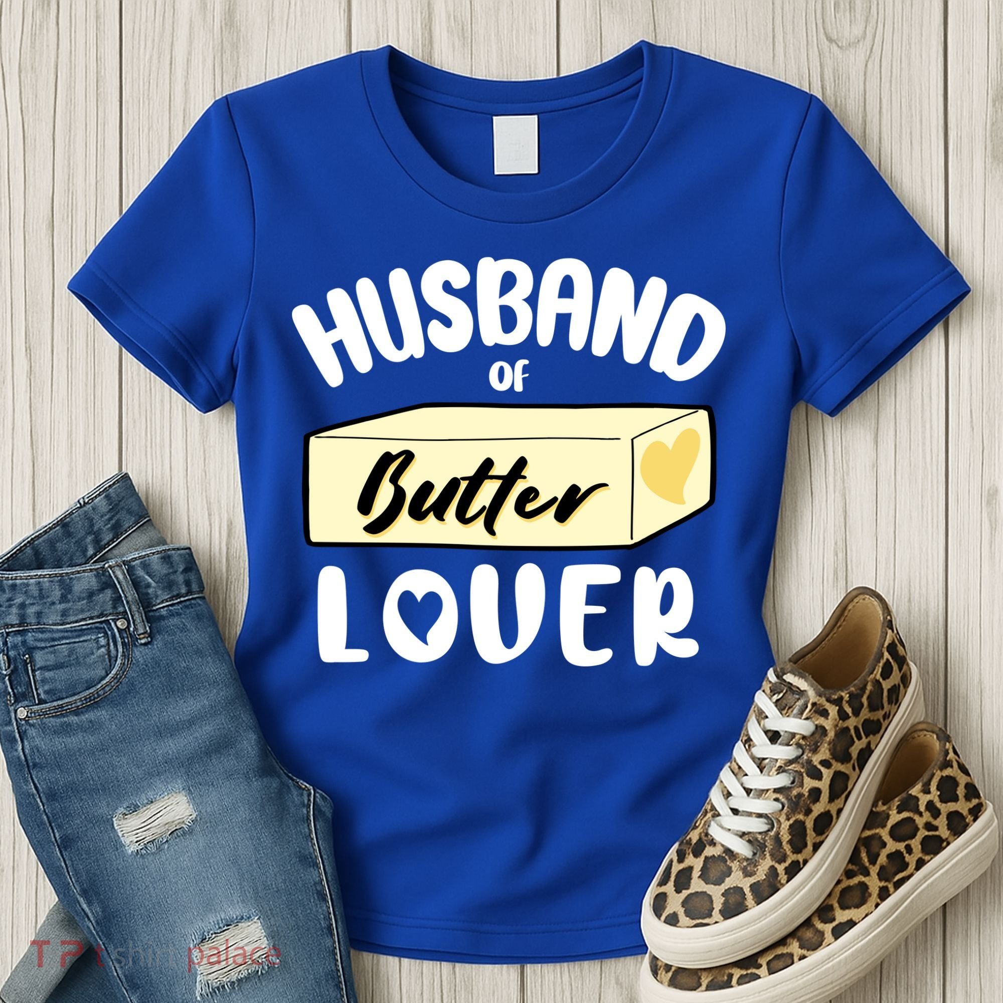 Funny Husband Of Butter Lover Matching Group Women's T-Shirt
