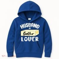 Funny Husband Of Butter Lover Matching Group Kids Hoodie thumb 0