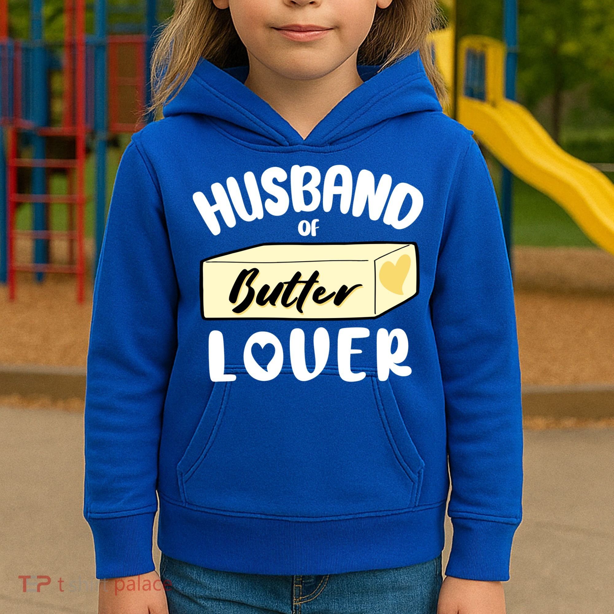 Funny Husband Of Butter Lover Matching Group Kids Hoodie