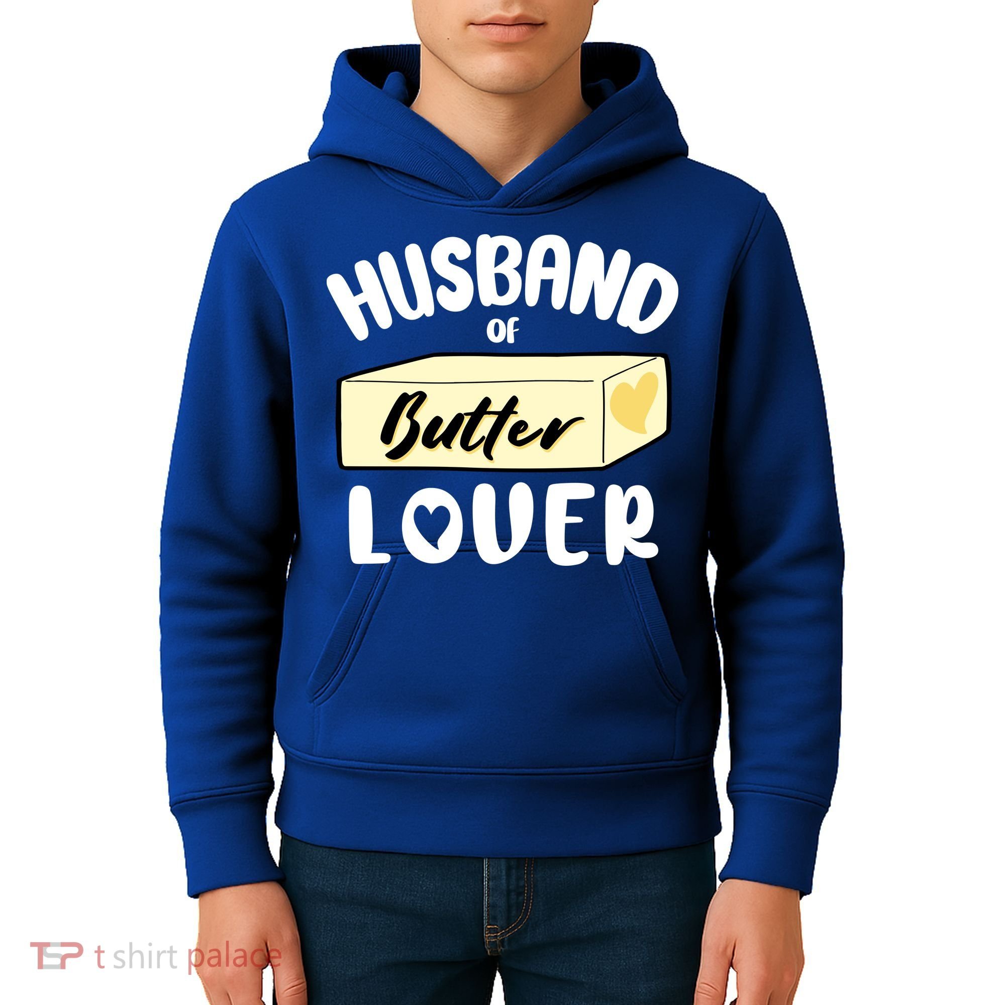 Funny Husband Of Butter Lover Matching Group Kids Hoodie