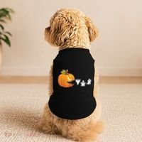 Funny Halloween Pac Man Pumpkin Ghost Doggie Tank thumb 2