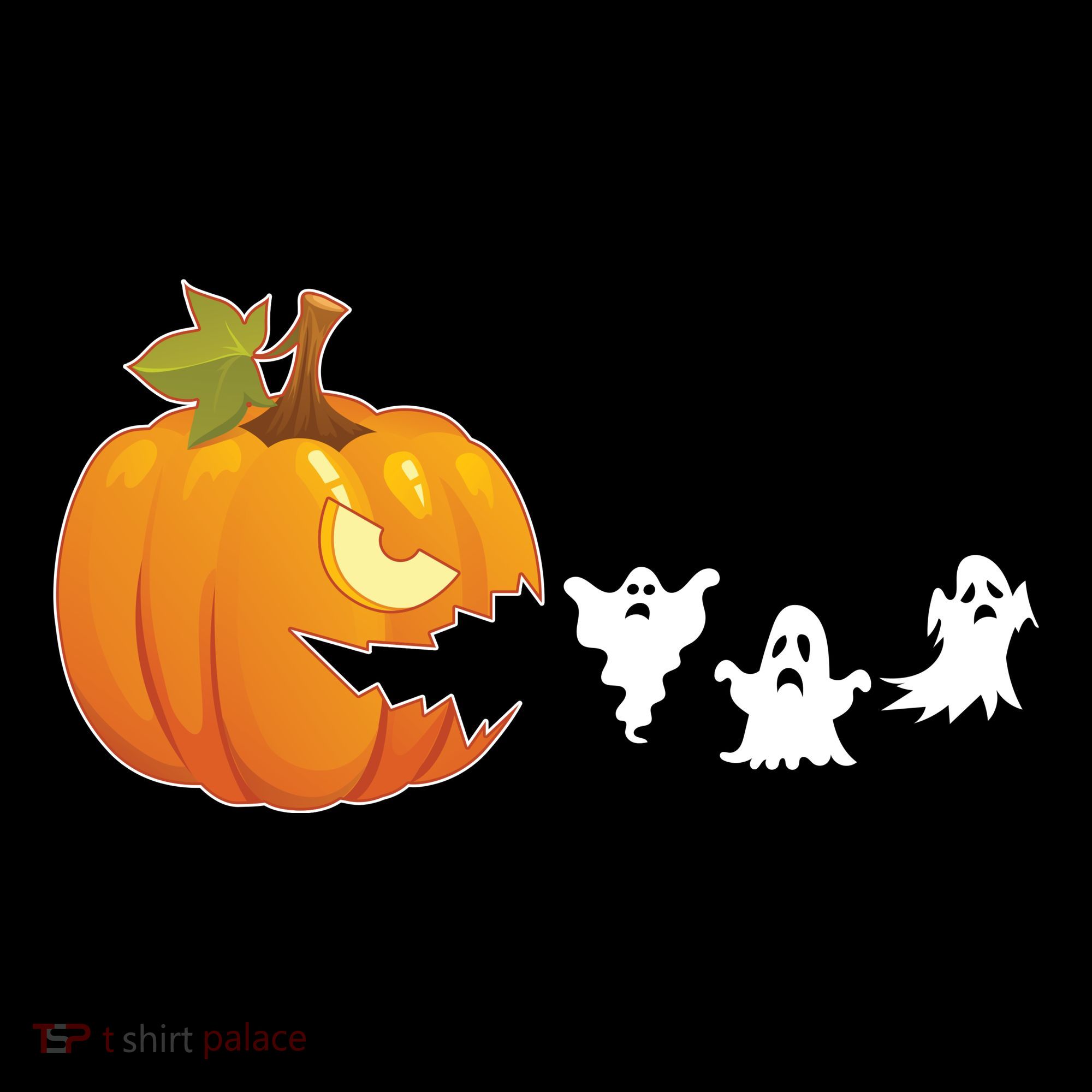 Funny Halloween Pac Man Pumpkin Ghost Doggie Tank
