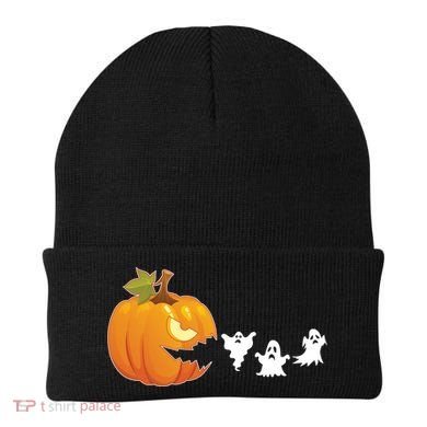 Funny Halloween Pac Man Pumpkin Ghost Beanie