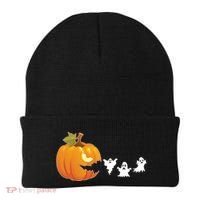 Funny Halloween Pac Man Pumpkin Ghost Beanie thumb 0
