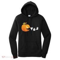 Funny Halloween Pac Man Pumpkin Ghost Women's Hoodie thumb 0