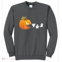 Funny Halloween Pac Man Pumpkin Ghost Sweatshirt thumb 0
