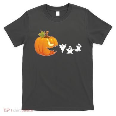 Funny Halloween Pac Man Pumpkin Ghost T-Shirt