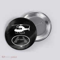 Funny Helicopter Phonetic Alphabet Pilot Aviation Pun Outfit Button thumb 0