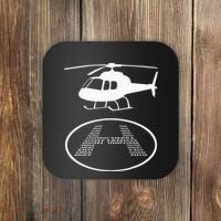 Funny Helicopter Phonetic Alphabet Pilot Aviation Pun Outfit Coaster thumb 0