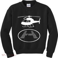 Funny Helicopter Phonetic Alphabet Pilot Aviation Pun Outfit Kids Sweatshirt thumb 0