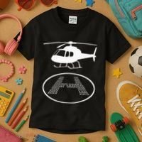 Funny Helicopter Phonetic Alphabet Pilot Aviation Pun Outfit Kids T-Shirt thumb 3