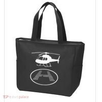 Funny Helicopter Phonetic Alphabet Pilot Aviation Pun Outfit Tote Bag thumb 3