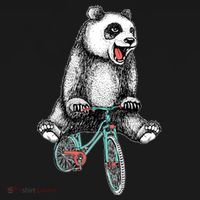 Funny Happy Panda On Bike Bicycle Kids Sweatshirt thumb 2