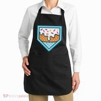 Funny Home Plate Drip Ice Cream Softball Baseball Apron thumb 2