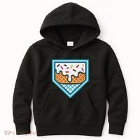 Funny Home Plate Drip Ice Cream Softball Baseball Kids Hoodie thumb 0