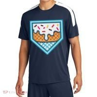 Funny Home Plate Drip Ice Cream Softball Baseball Sport-Tek Competitor United Soccer Jersey thumb 0