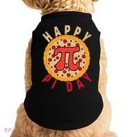 Funny Happy Pi Day Pizza Pie Doggie Tank thumb 0