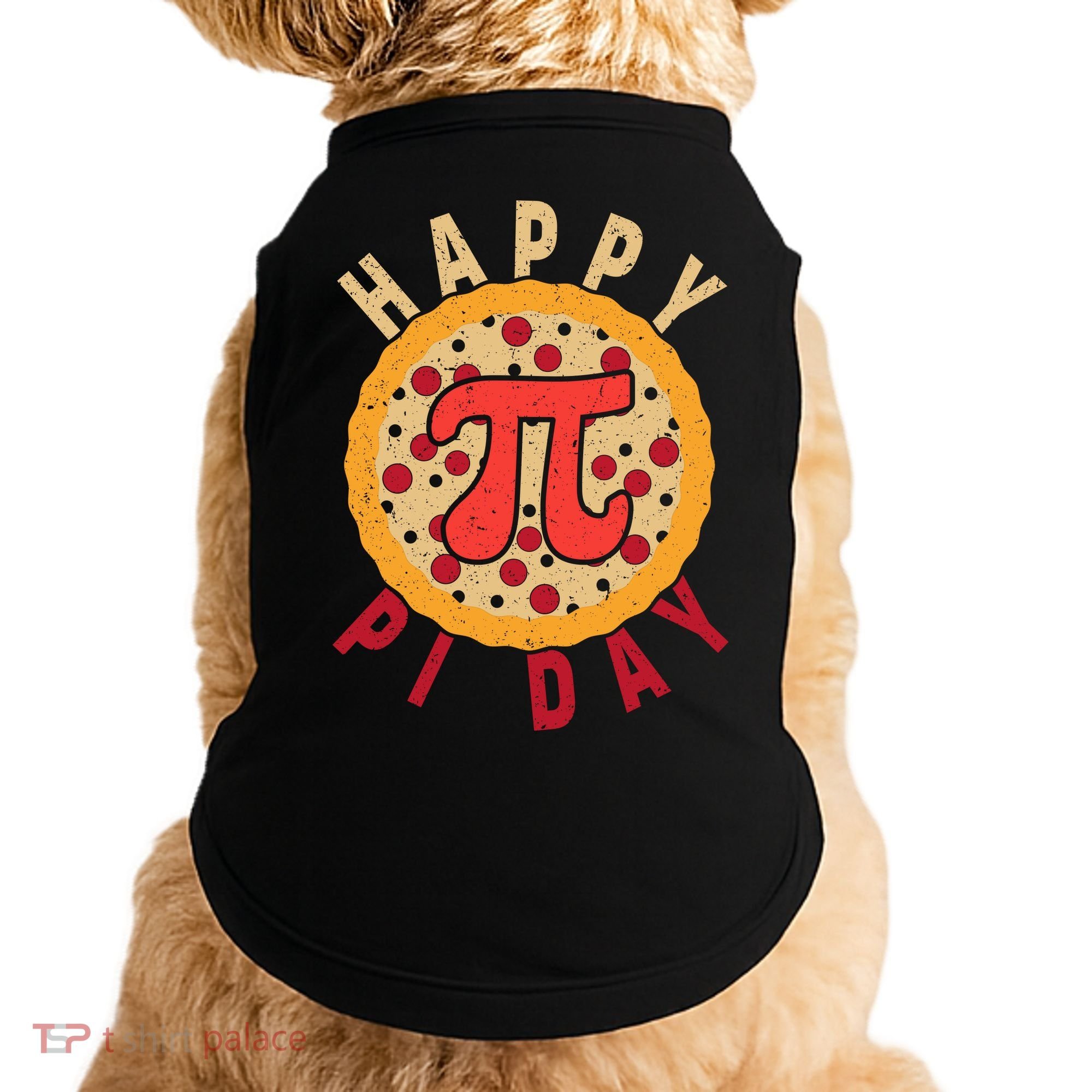 Funny Happy Pi Day Pizza Pie Doggie Tank