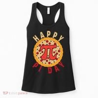 Funny Happy Pi Day Pizza Pie Women's Tank Top thumb 0
