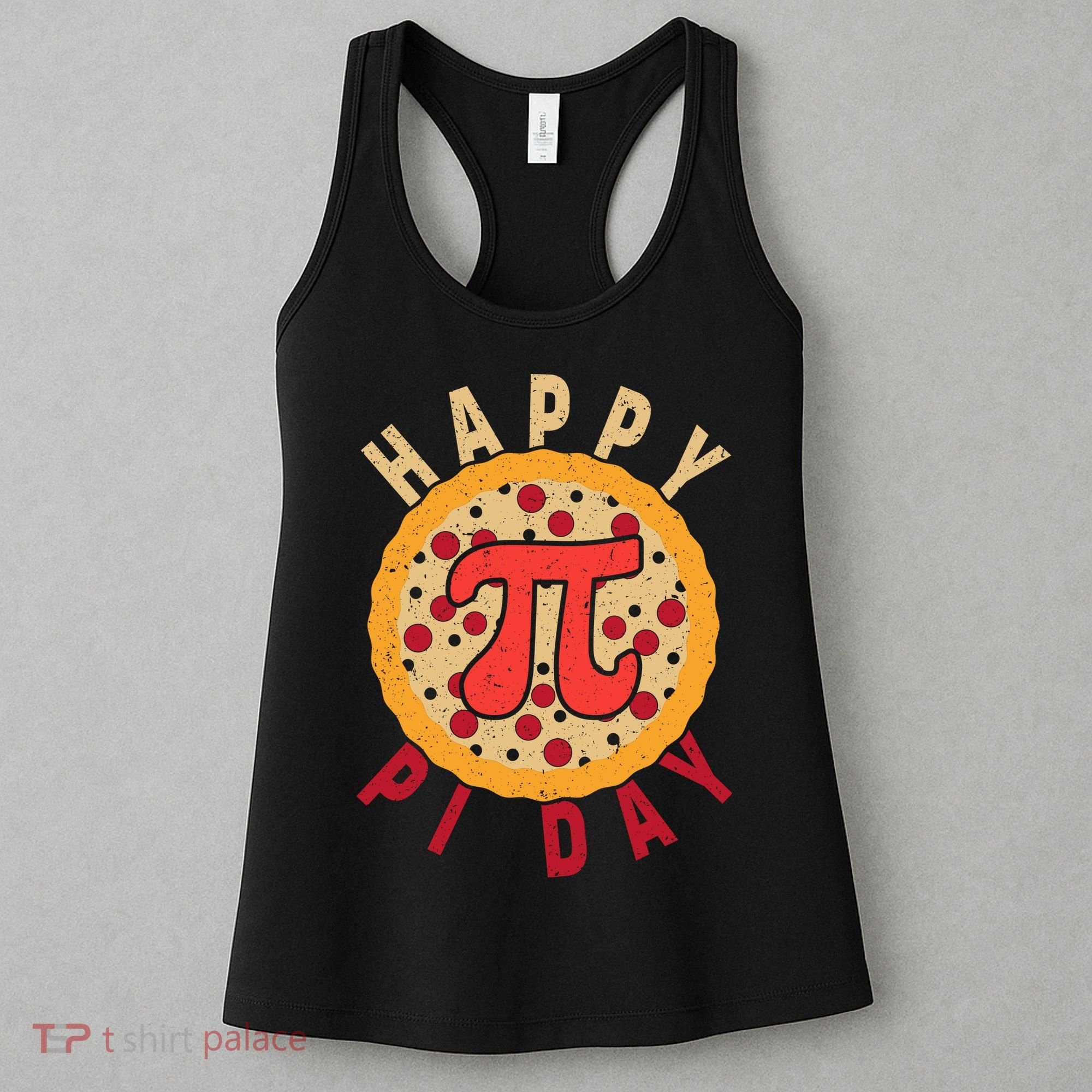 Funny Happy Pi Day Pizza Pie Women's Tank Top