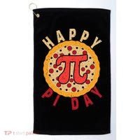 Funny Happy Pi Day Pizza Pie Golf Towel thumb 0