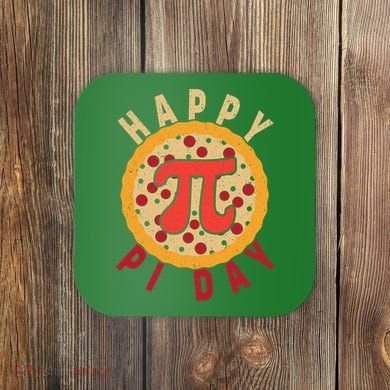 Funny Happy Pi Day Pizza Pie Coaster