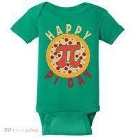 Funny Happy Pi Day Pizza Pie Baby Bodysuit thumb 0
