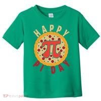 Funny Happy Pi Day Pizza Pie Toddler T-Shirt thumb 0