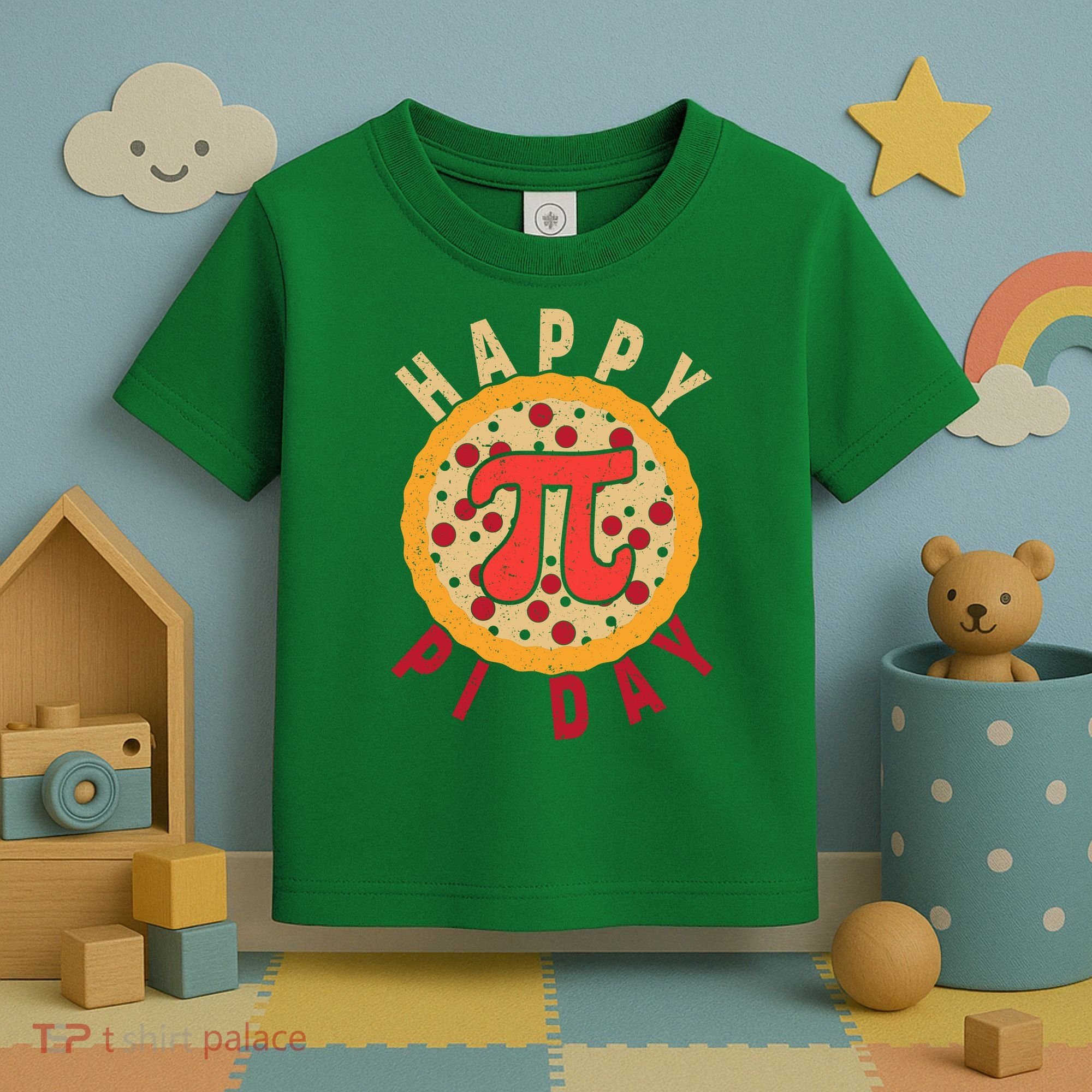 Funny Happy Pi Day Pizza Pie Toddler T-Shirt
