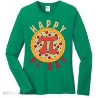 Funny Happy Pi Day Pizza Pie Women's Long Sleeve Shirt thumb 0
