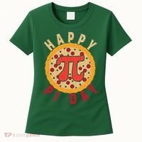 Funny Happy Pi Day Pizza Pie Women's T-Shirt thumb 0