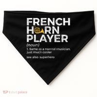 French Horn Player Definition Funny French Horn USA-Made Doggie Bandana thumb 0
