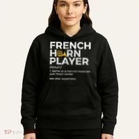 French Horn Player Definition Funny French Horn Hoodie thumb 5