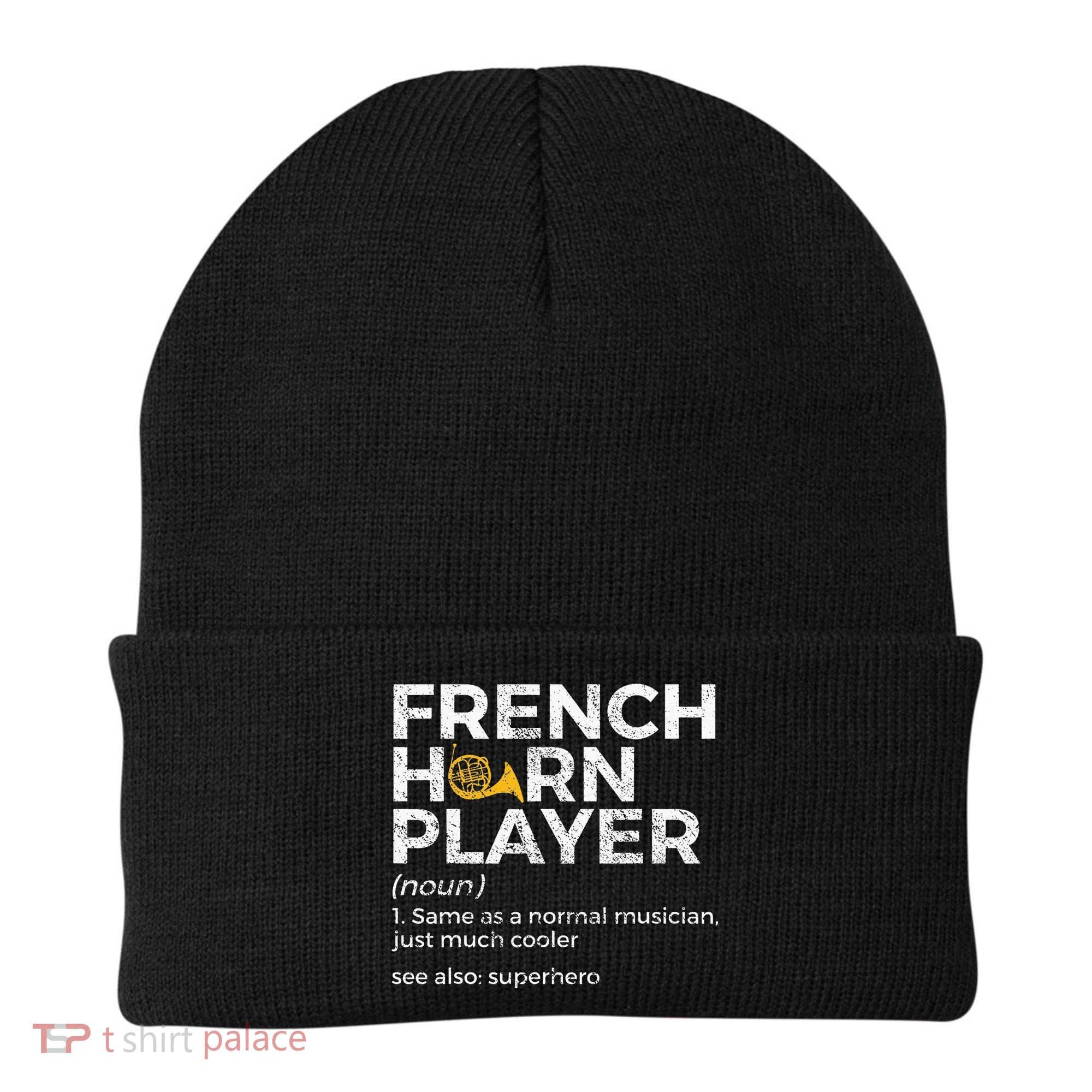 French Horn Player Definition Funny French Horn Beanie