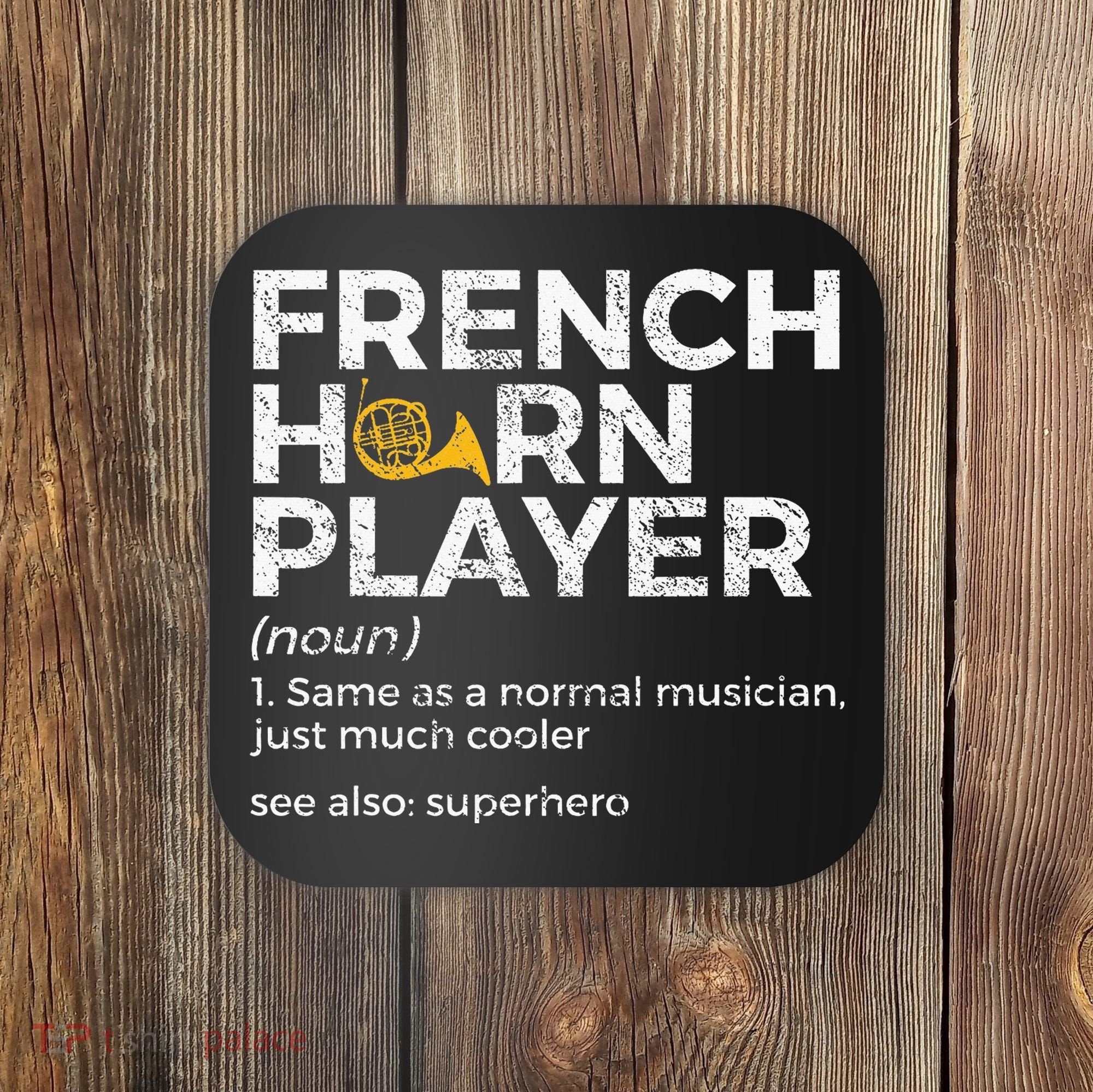 French Horn Player Definition Funny French Horn Coaster
