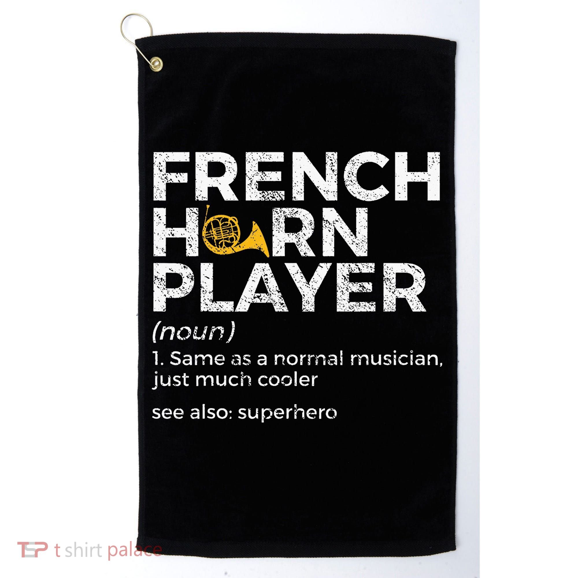 French Horn Player Definition Funny French Horn Golf Towel